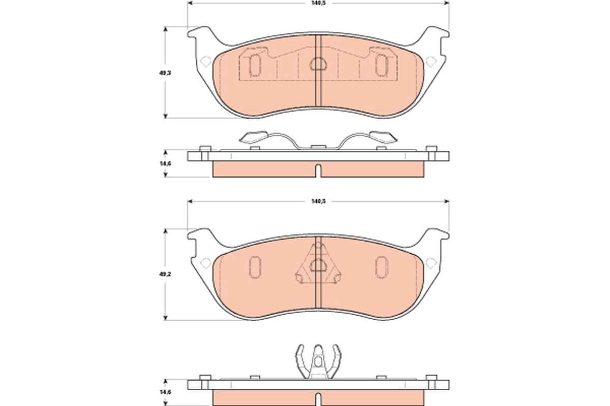 Brake Pad Set, disc brake GDB4132