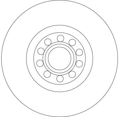 Brake Disc TRW SINGLE DF4258S