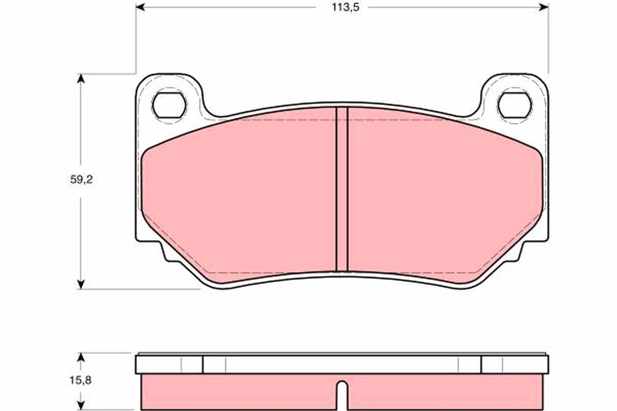 Brake Pad Set, disc brake GDB1568