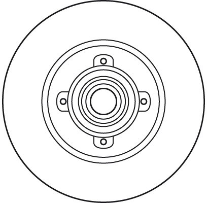 Brake Disc TRW SINGLE DF6042BS