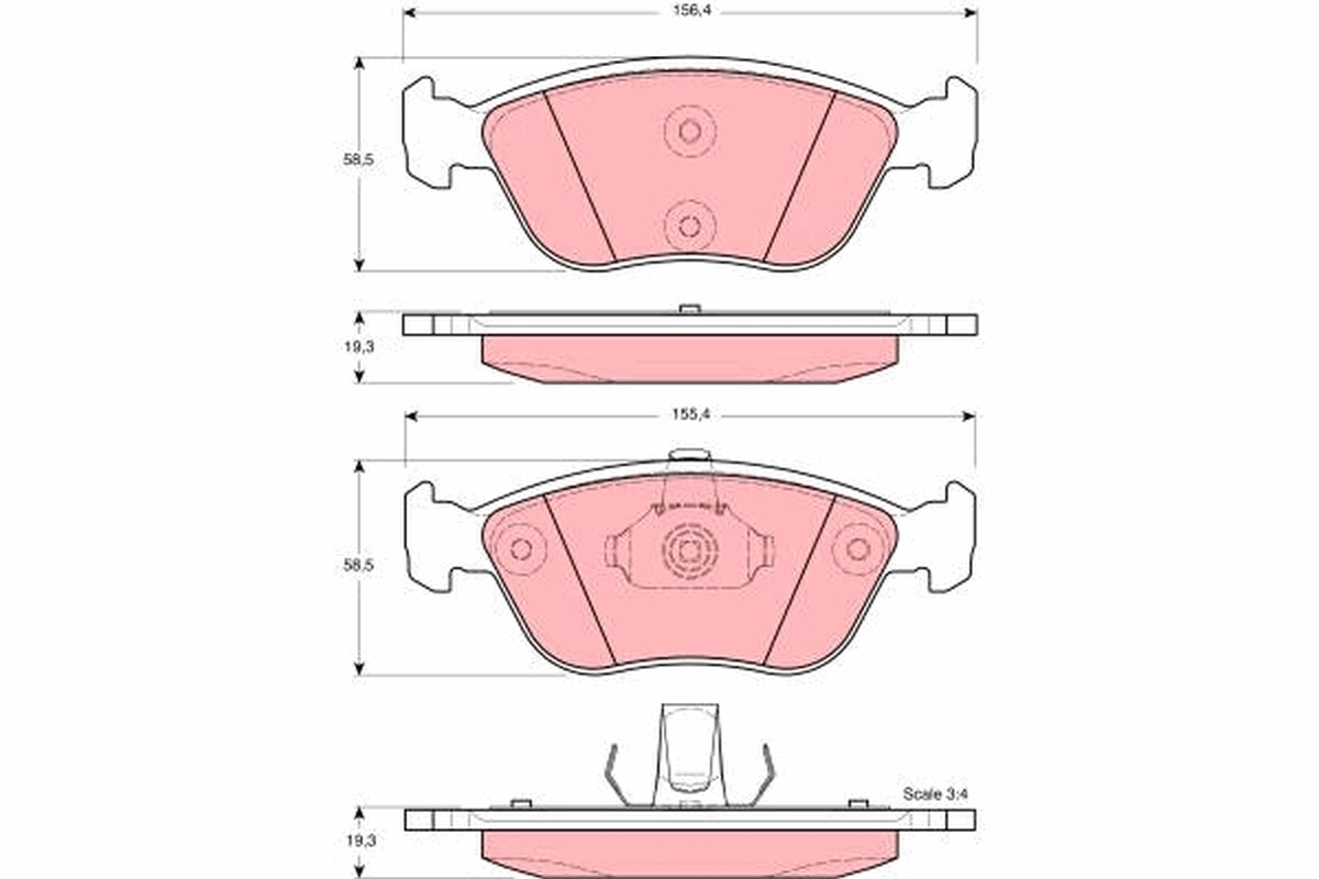 Brake Pad Set, disc brake GDB1406