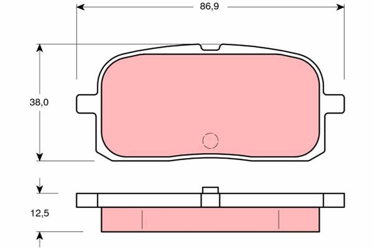 Brake Pad Set, disc brake GDB3225