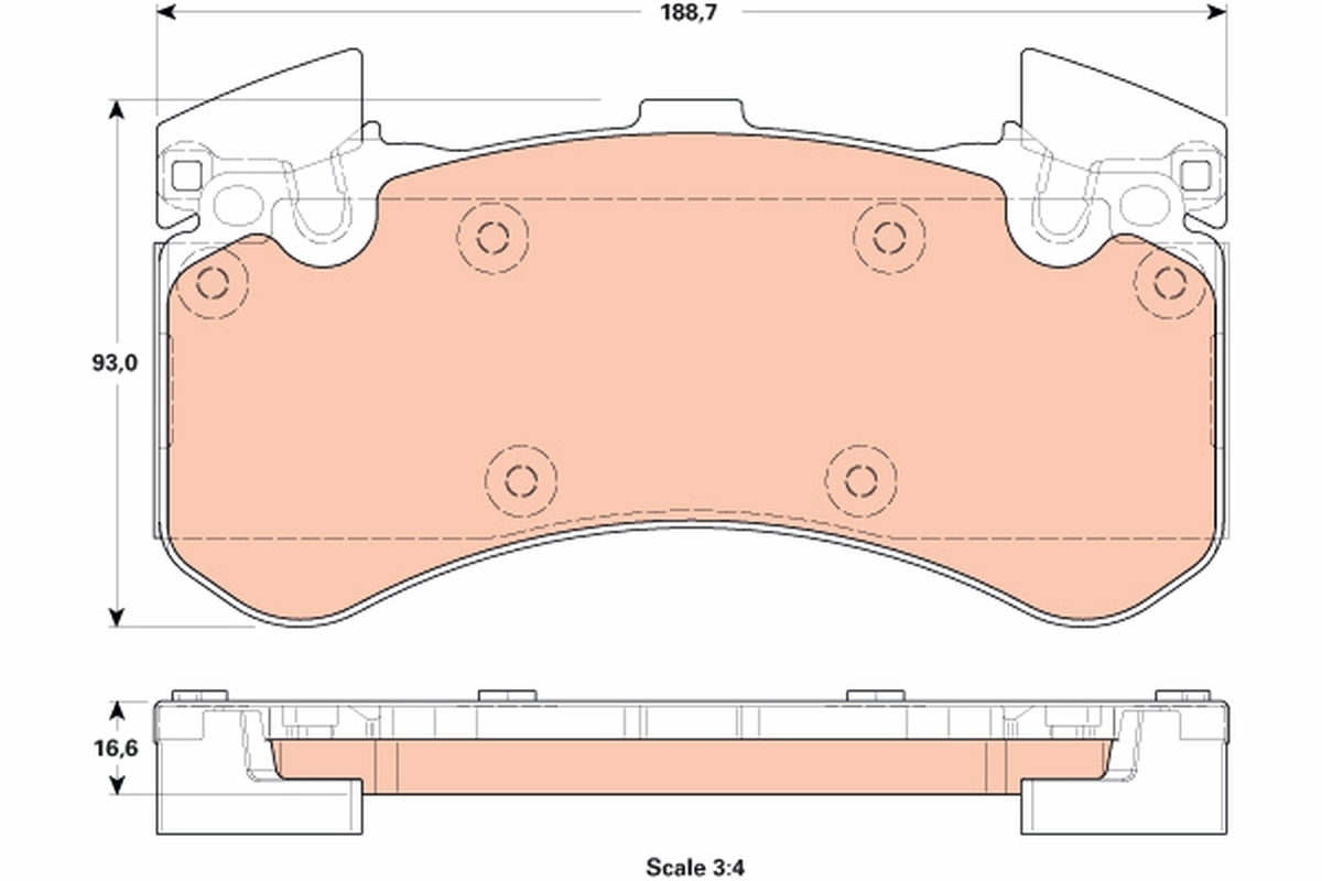 Brake Pad Set, disc brake GDB1911