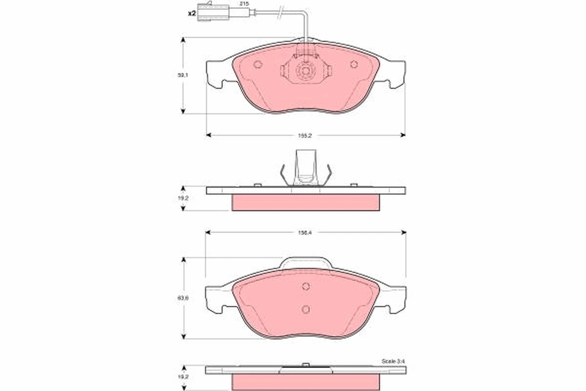 Brake Pad Set, disc brake GDB1441