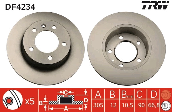 Brake Disc DF4234