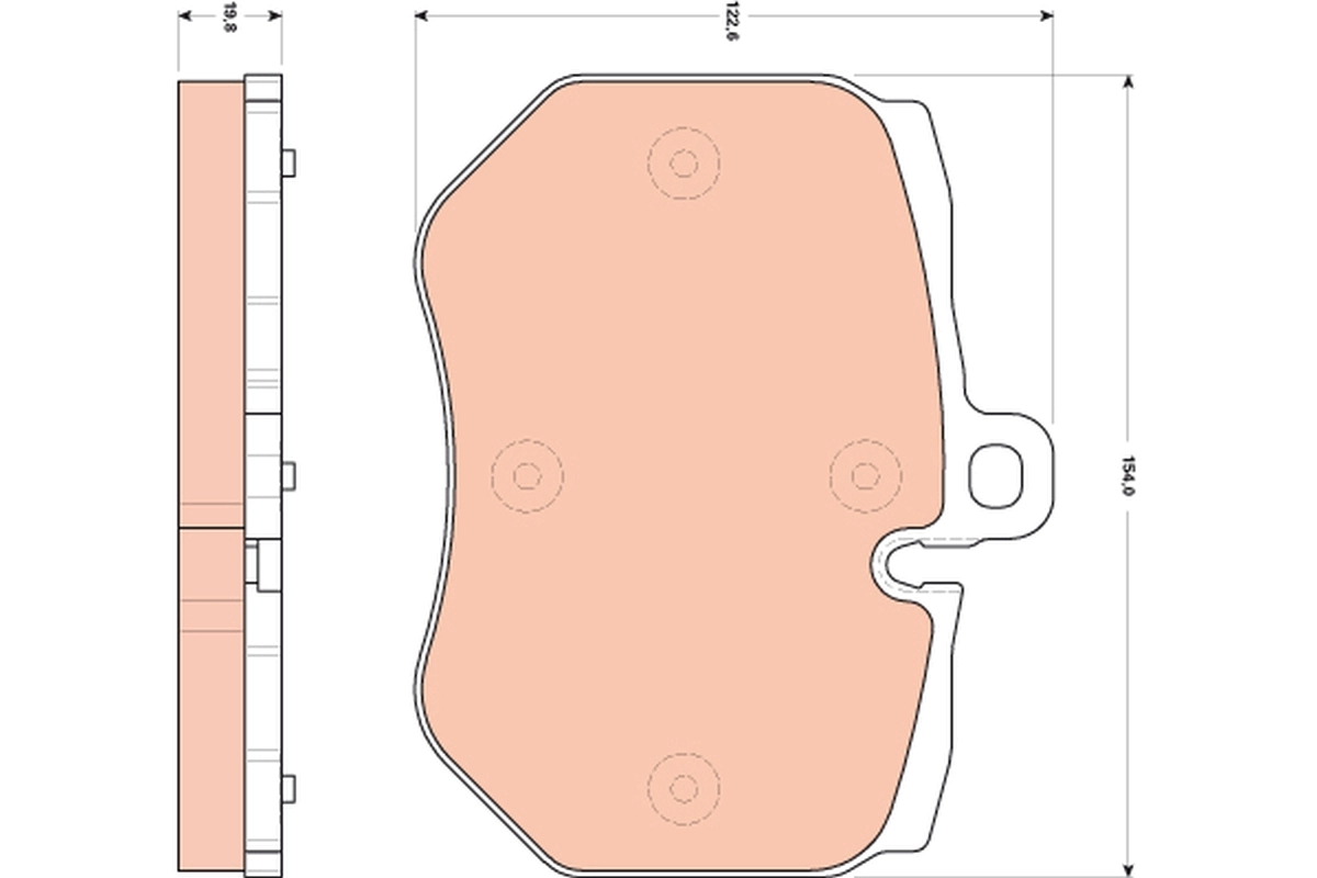 Brake Pad Set, disc brake GDB1848