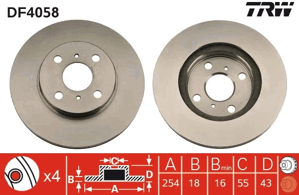 Brake Disc DF4058