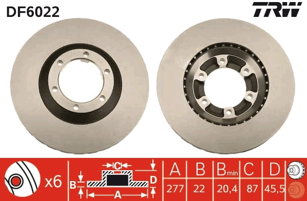 Brake Disc DF6022