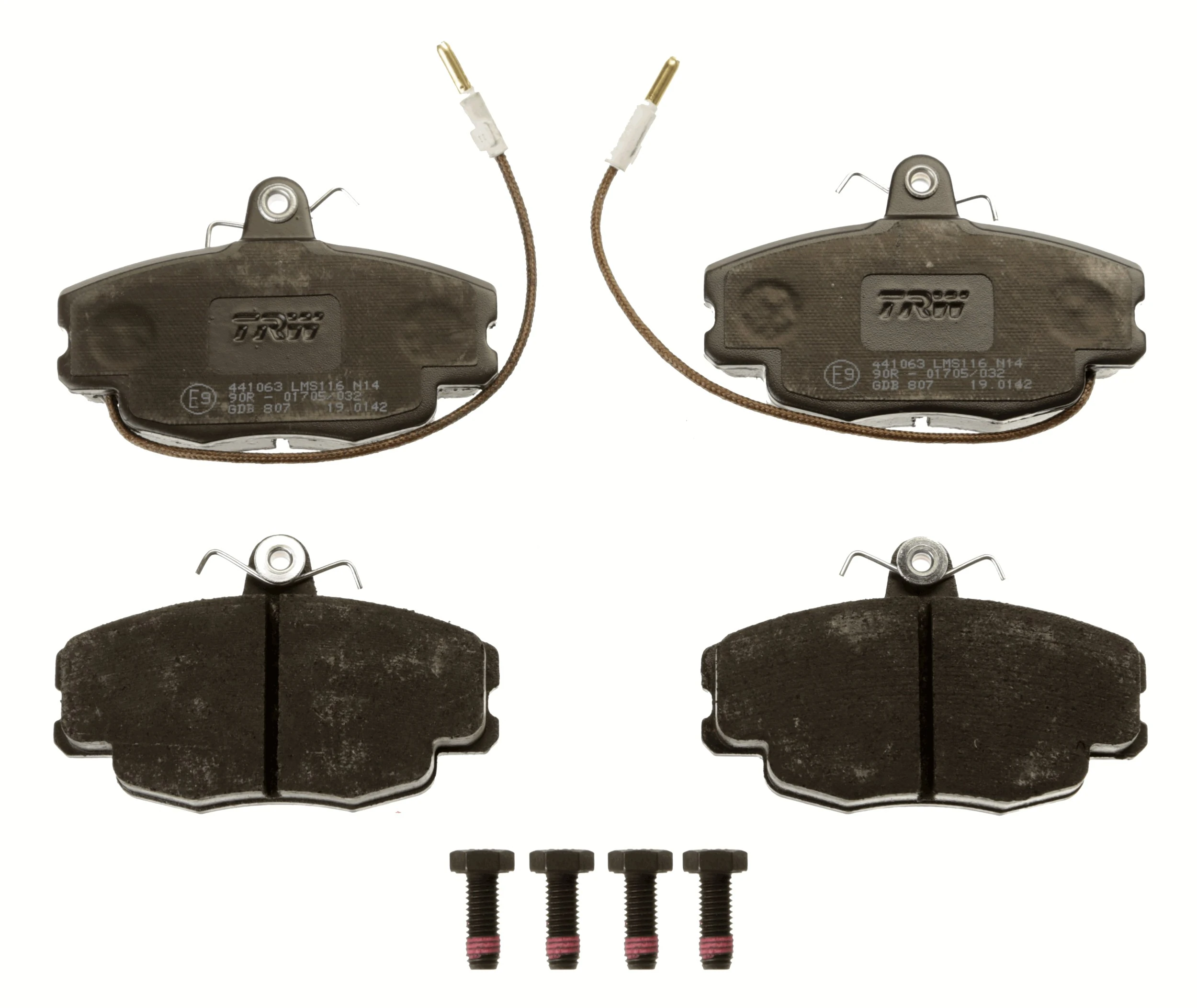 Brake Pad Set, disc brake COTEC GDB807