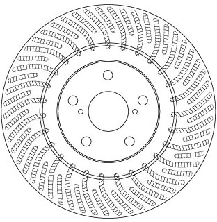 Brake Disc TRW SINGLE DF6692S