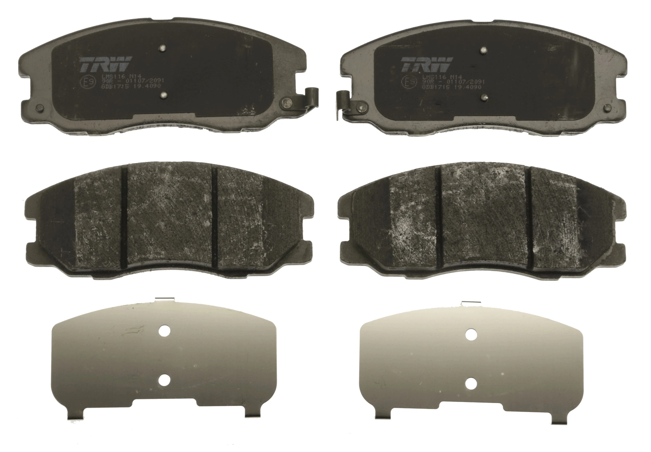 Brake Pad Set, disc brake COTEC GDB1715