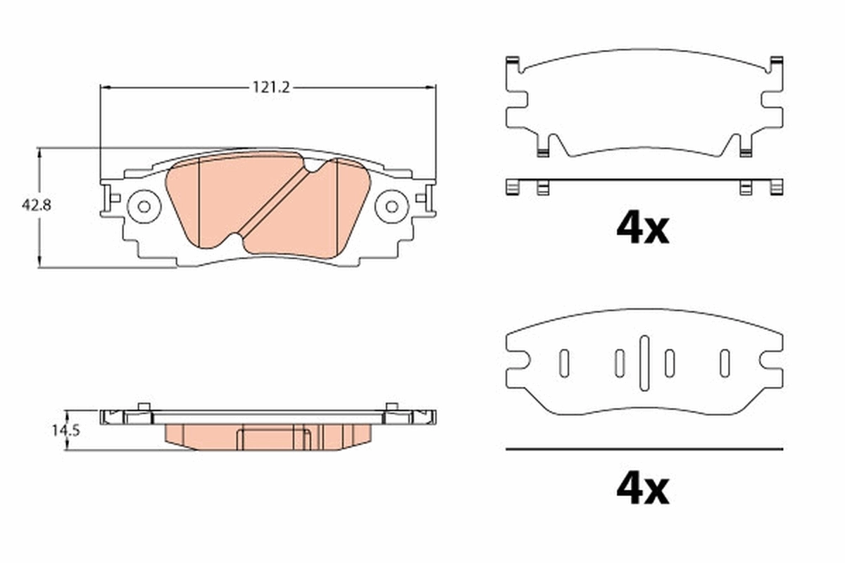 Brake Pad Set, disc brake GDB2183