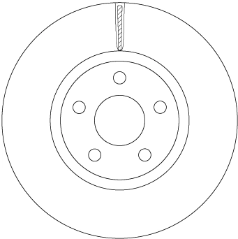 Brake Disc TRW SINGLE DF6810S