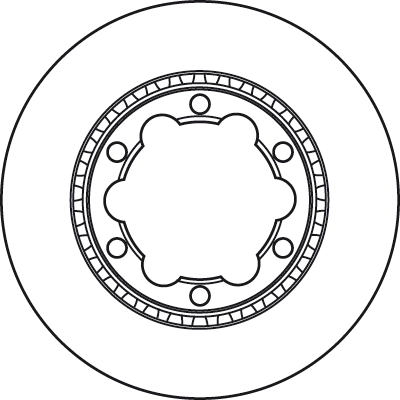 Brake Disc TRW SINGLE DF4919S