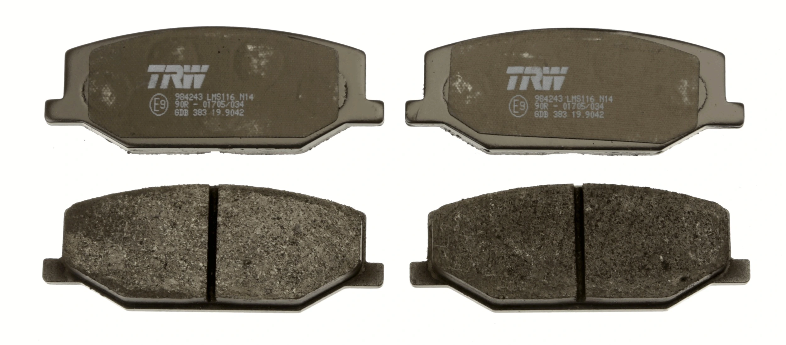 Brake Pad Set, disc brake COTEC GDB383