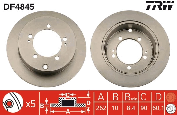 Brake Disc DF4845