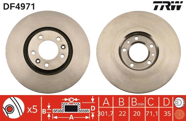 Brake Disc DF4971