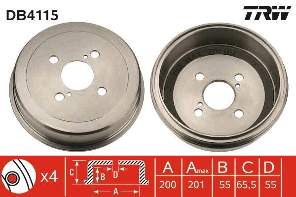 Brake Drum DB4115