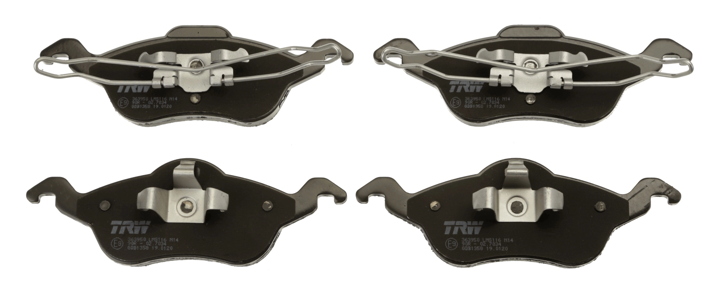 Brake Pad Set, disc brake COTEC GDB1358