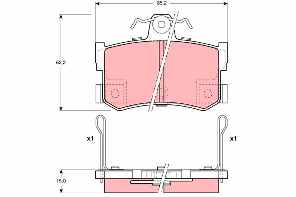 Brake Pad Set, disc brake GDB1169