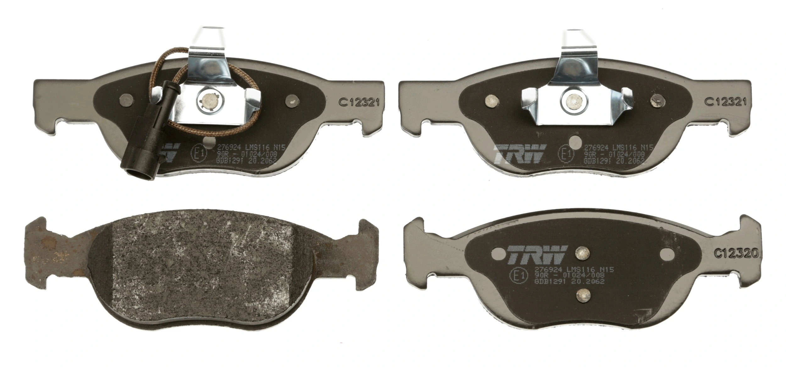 Brake Pad Set, disc brake COTEC GDB1291