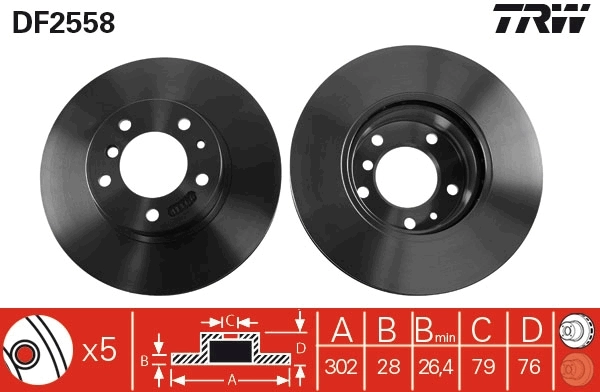 Brake Disc DF2558