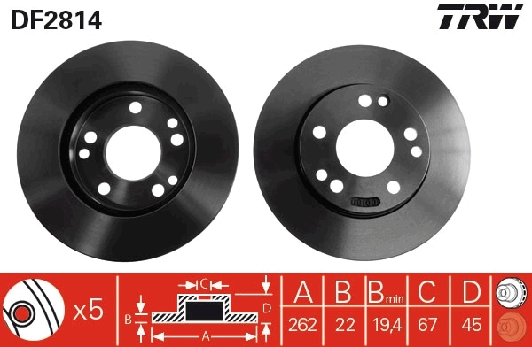 Brake Disc DF2814
