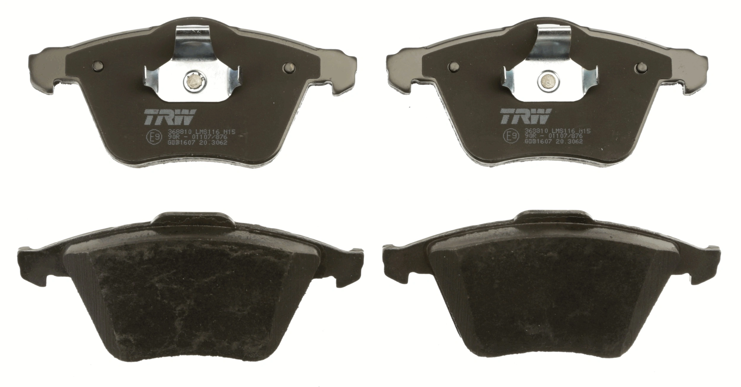Brake Pad Set, disc brake COTEC GDB1607