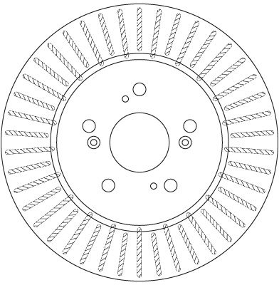 Brake Disc TRW SINGLE DF6180S