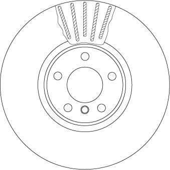 Brake Disc TRW SINGLE DF6001S