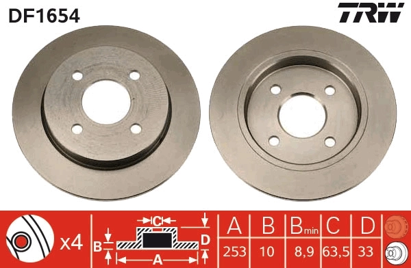 Brake Disc DF1654