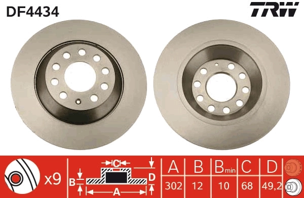 Brake Disc DF4434
