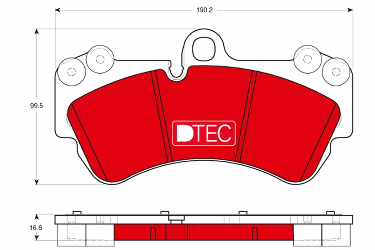 Brake Pad Set, disc brake DTEC COTEC GDB1720DTE