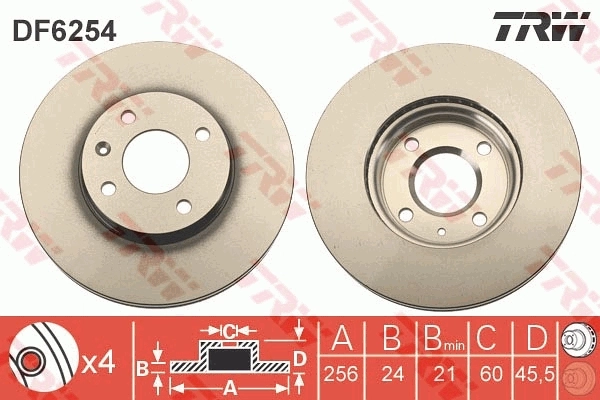 Brake Disc DF6254