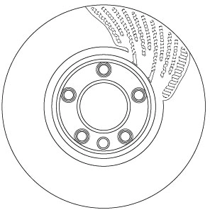 Brake Disc TRW SINGLE DF6697S