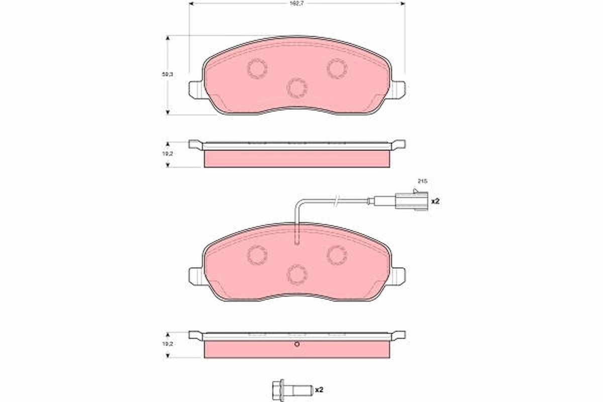 Brake Pad Set, disc brake GDB1627