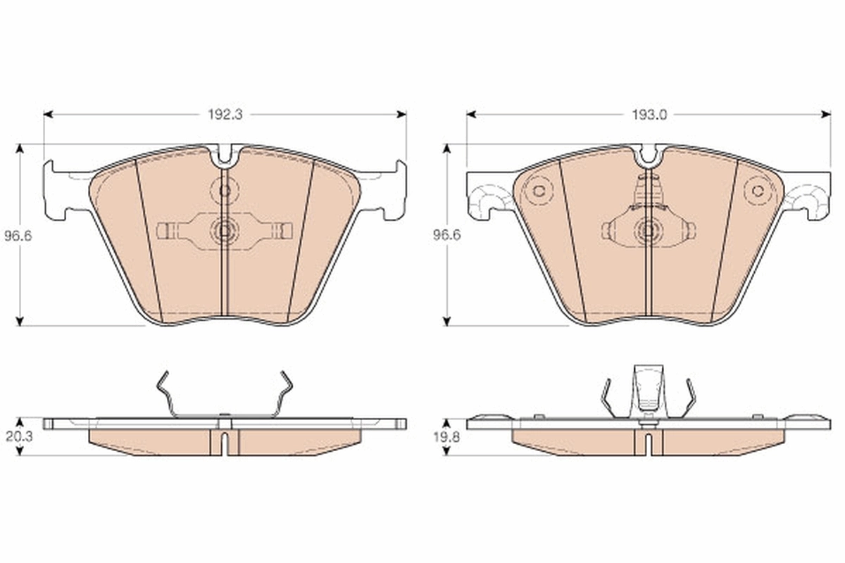 Brake Pad Set, disc brake GDB1964