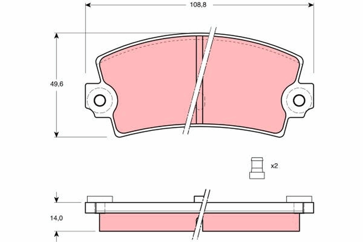 Brake Pad Set, disc brake GDB149