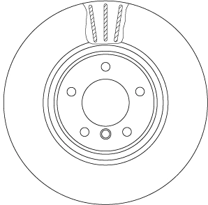 Brake Disc TRW SINGLE DF6609S