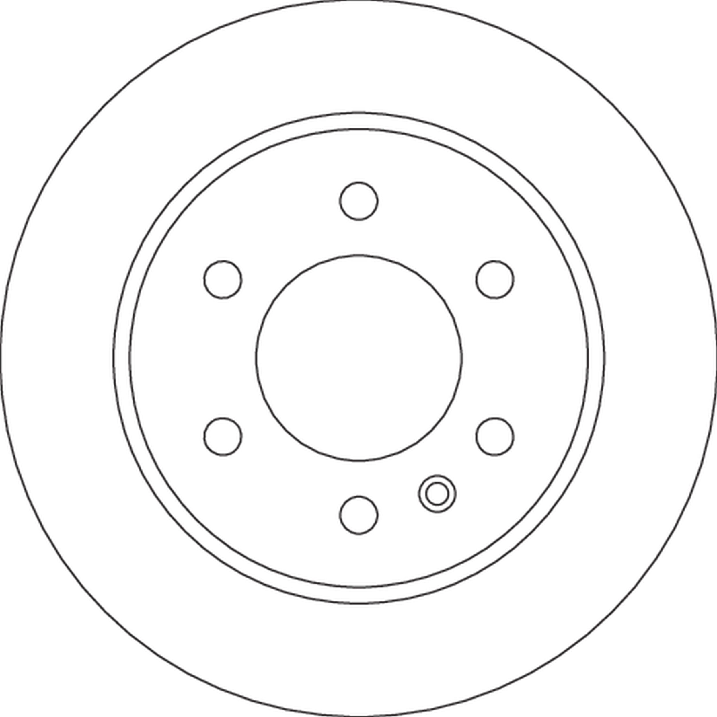 Brake Disc TRW SINGLE DF6596S