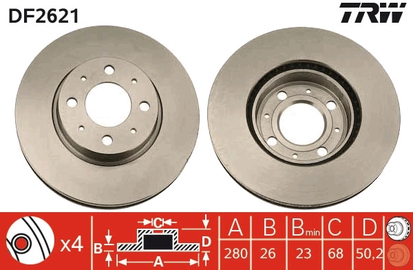 Brake Disc DF2621