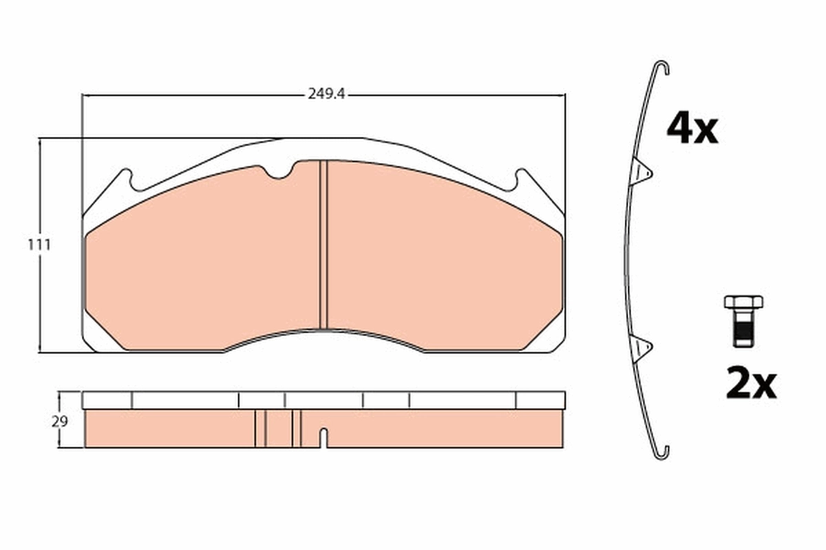 Brake Pad Set, disc brake GDB5085