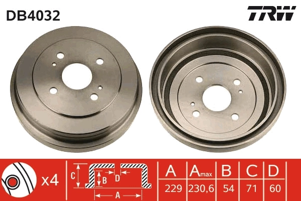 Brake Drum DB4032