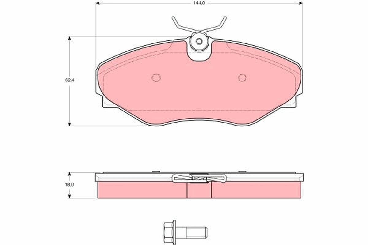 Brake Pad Set, disc brake GDB1574