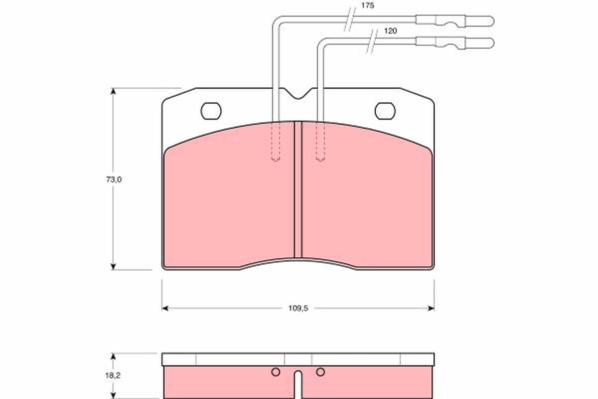 Brake Pad Set, disc brake GDB343