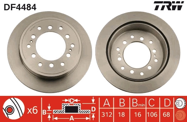 Brake Disc DF4484