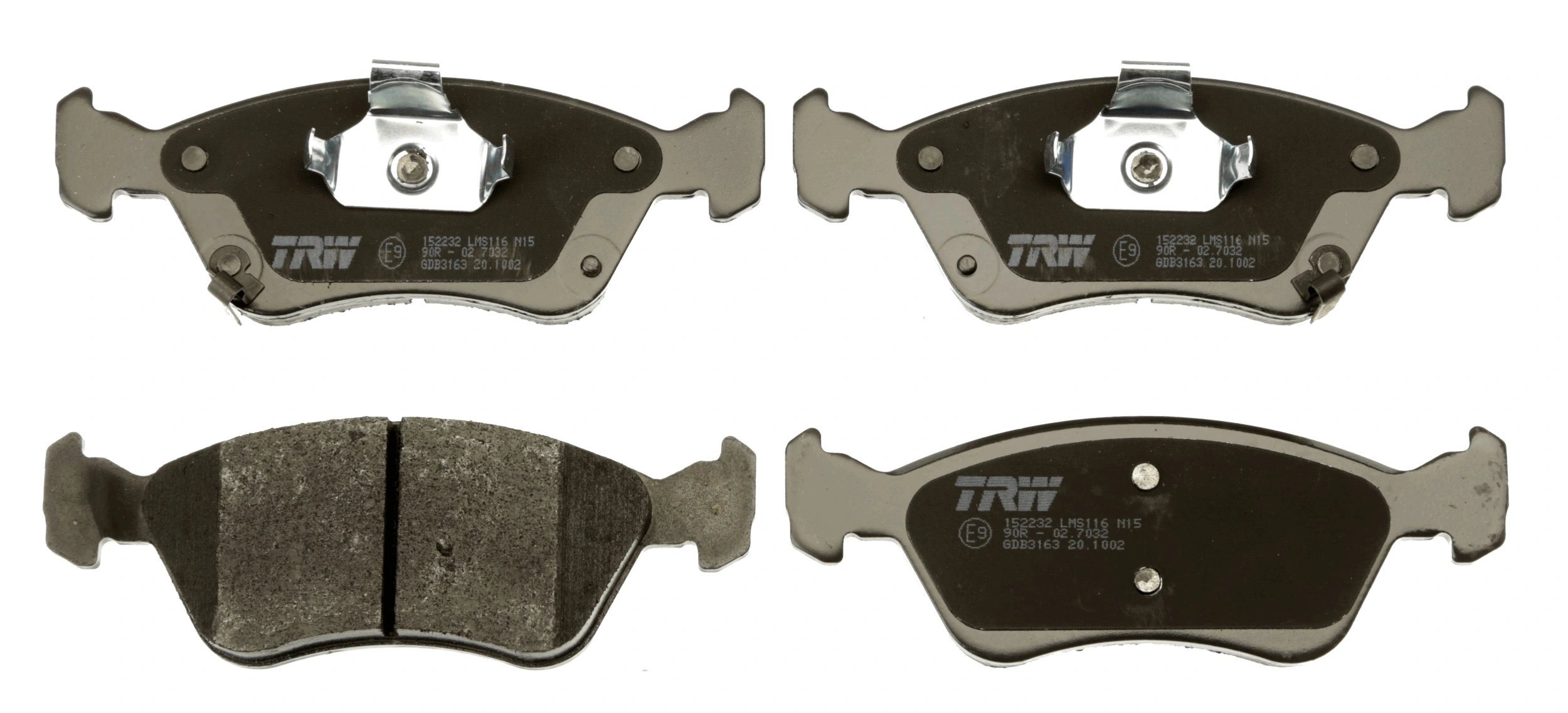 Brake Pad Set, disc brake COTEC GDB3163