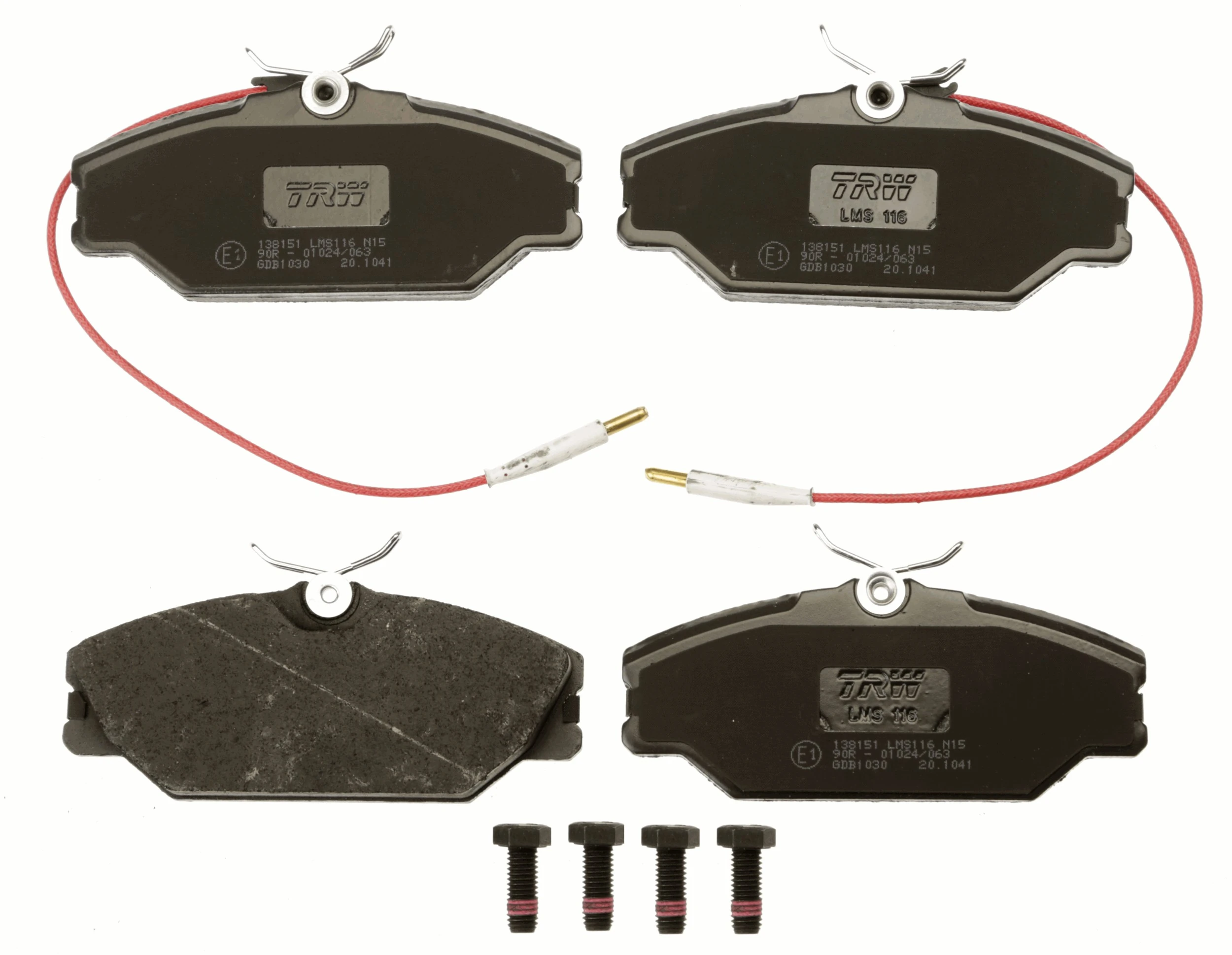 Brake Pad Set, disc brake COTEC GDB1030