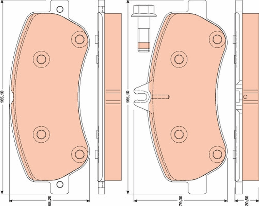 Brake Pad Set, disc brake GDB1798