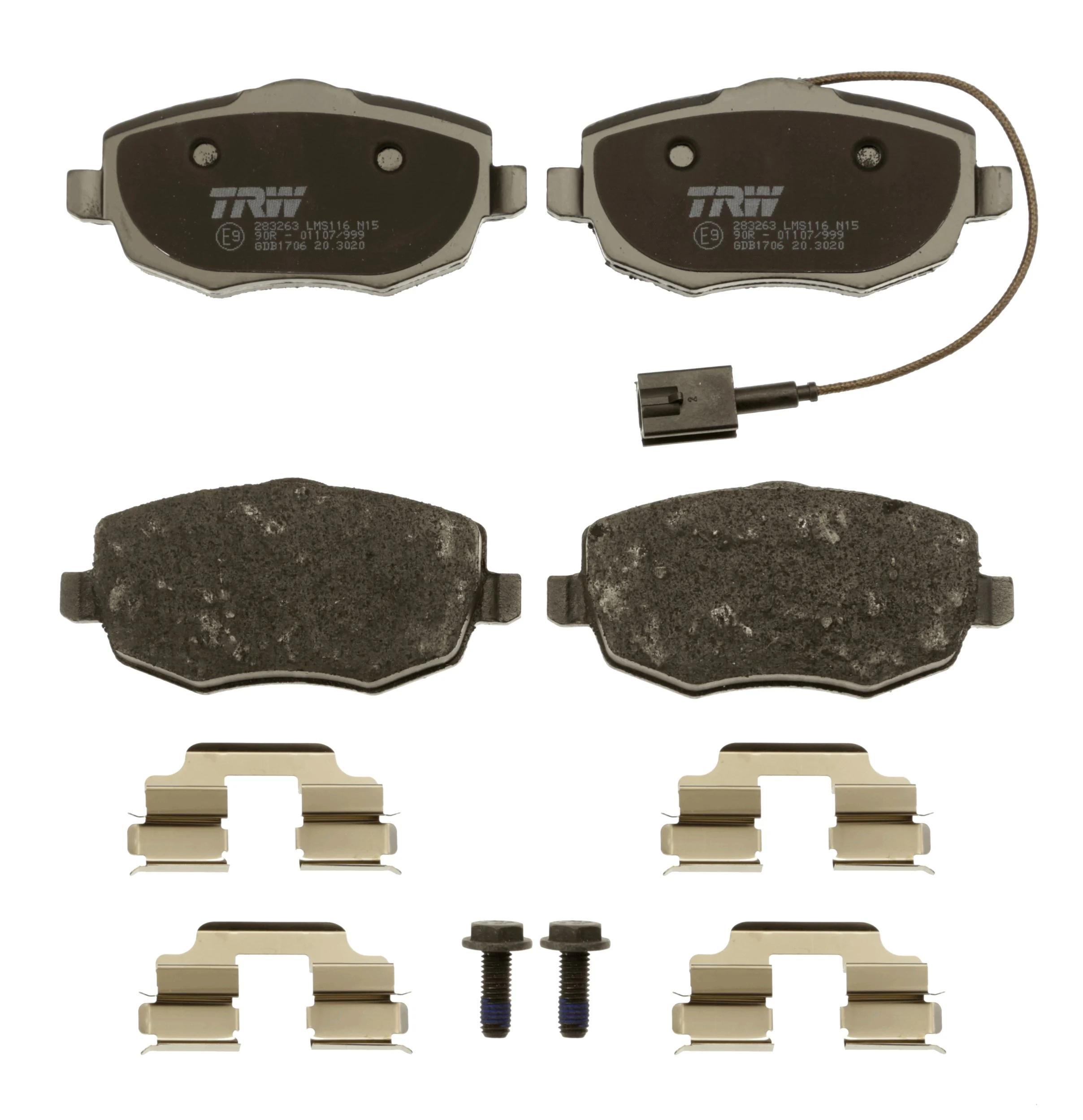 Brake Pad Set, disc brake COTEC GDB1706